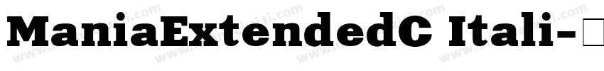 ManiaExtendedC Itali字体转换